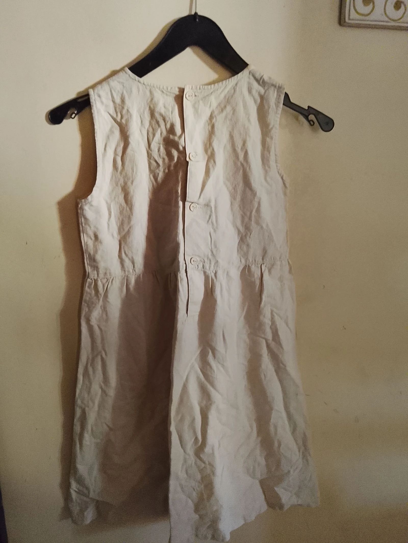 🧜KIABI NEW SIZE 8 YEARS Beige flared linen dress 🧜 – photo 4